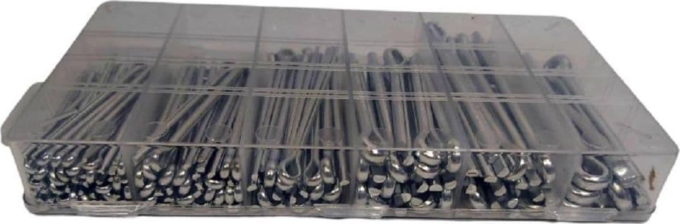 SET UNIVERSALE ASSORTIMENTO COPPIGLIE 144 PEZZI PERNI FERMI DI SICUREZZA - 9