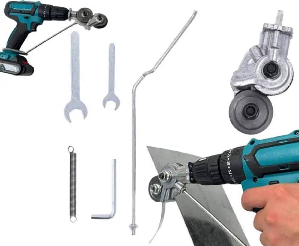 KIT TRASFORMAZIONE DA TRAPANO IN CESOIA ELETTRICA PER TAGLIO LAMIERA - 10