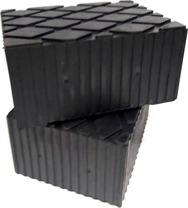 SET 2 PEZZI TAMPONI IN GOMMA PER PONTI SOLLEVATORI TAMPONE 16 X 12 X 8 CM - 6