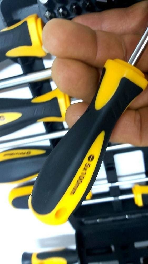 KIT SET DA 44 PEZZI CACCIAVITI TORX ESAGONALI PUNTE INSERTI BUSSOLA - 12