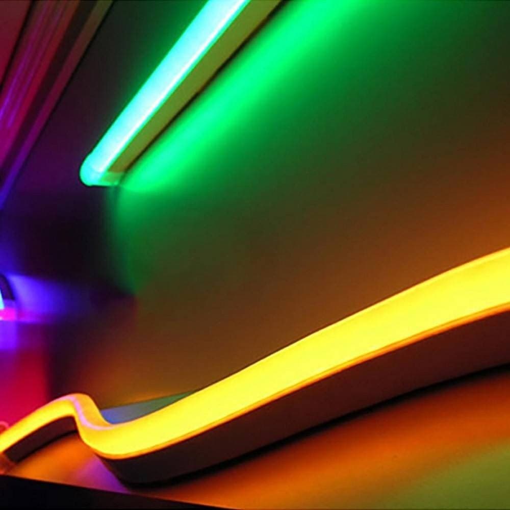 STRISCIA NEON FLEX LED IP67 160W RGB 24V LUCE MULTICOLORE ESTERNI BOBINA 10METRI - 10