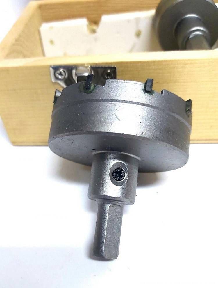 KIT DI 5 FRESE A TAZZA HSS DENTI IN METALLO DURO DA 18 30 32 35 55 MM PER MURO - 9