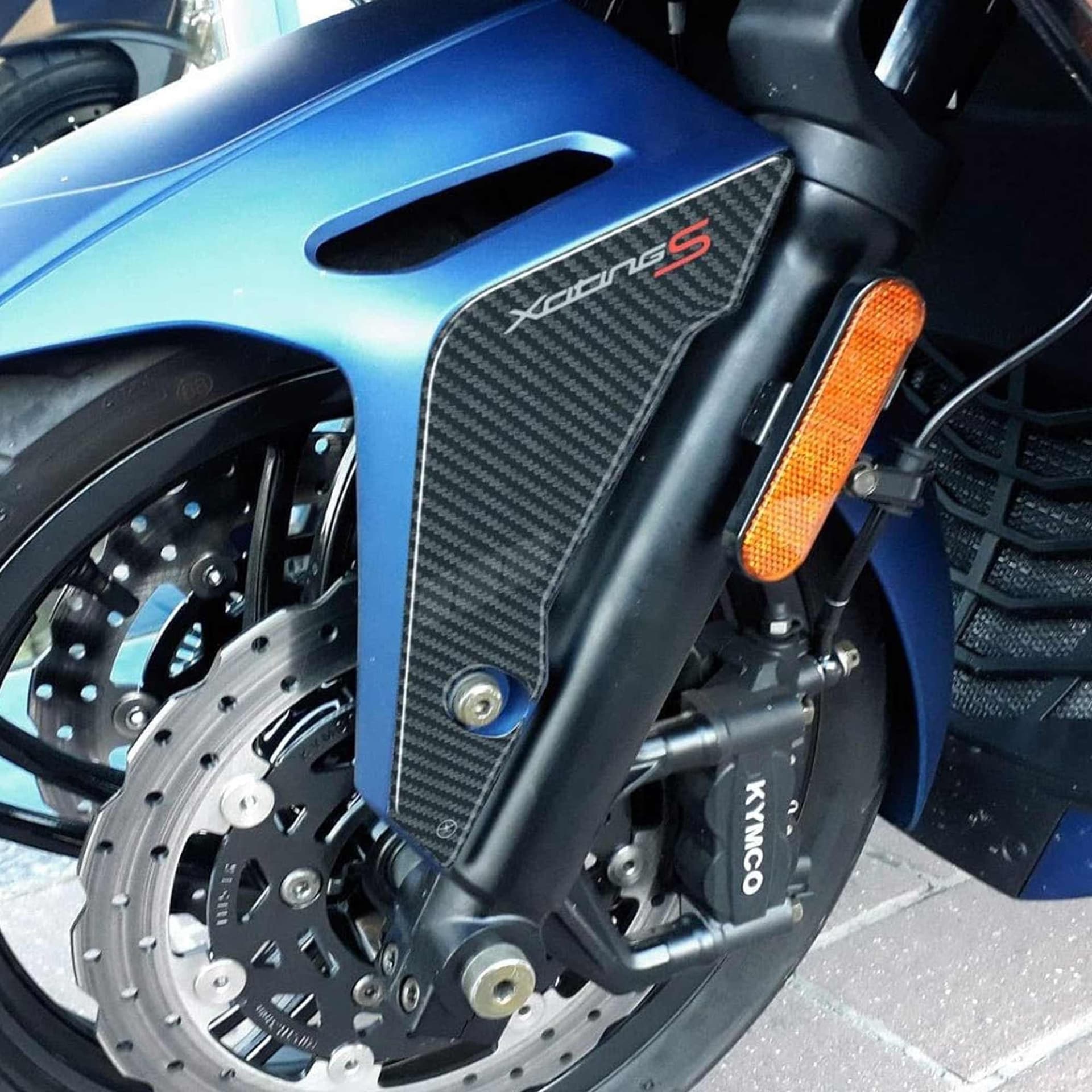 2 ADESIVI 3D PROTEZIONE PARAFANGO compatibili per kymco XCITING S 400 2018-2023 in Decalcomanie adesivi e magneti LabelBike - Bibbiano, commercioVirtuoso.it
