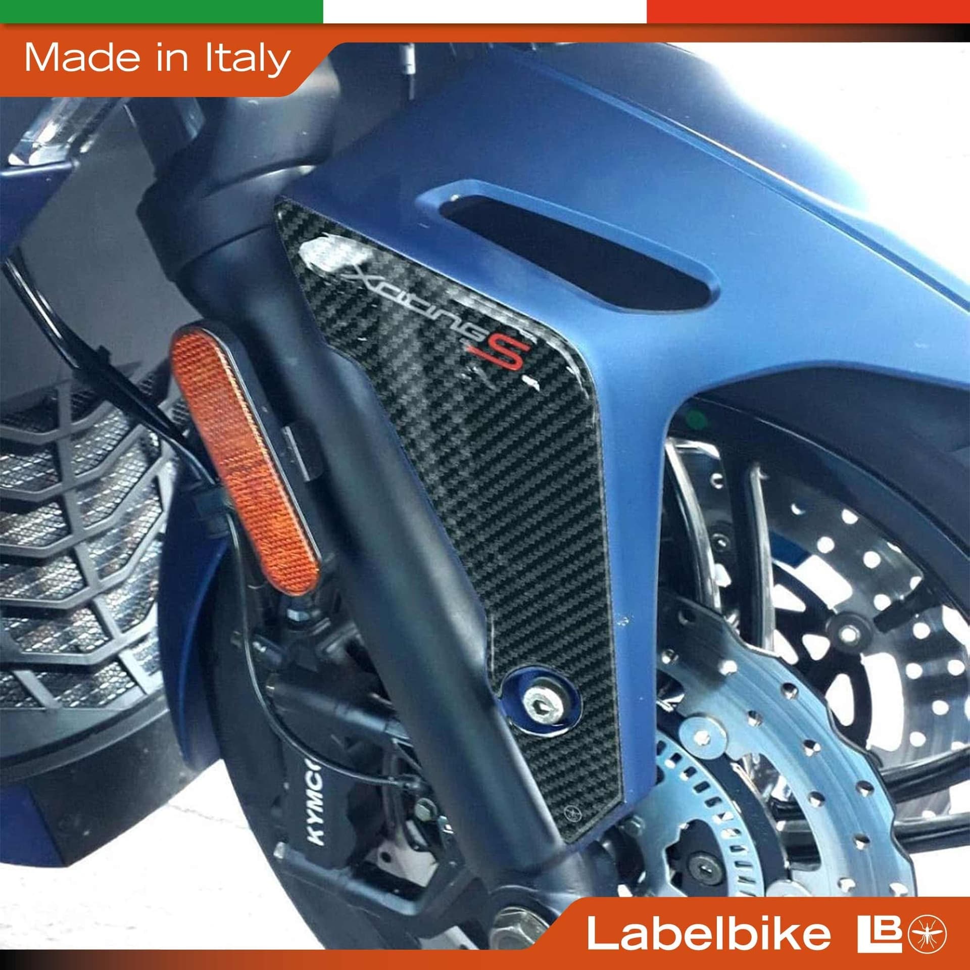 2 ADESIVI 3D PROTEZIONE PARAFANGO compatibili per kymco XCITING S 400 2018-2023 in Decalcomanie adesivi e magneti LabelBike - Bibbiano, commercioVirtuoso.it