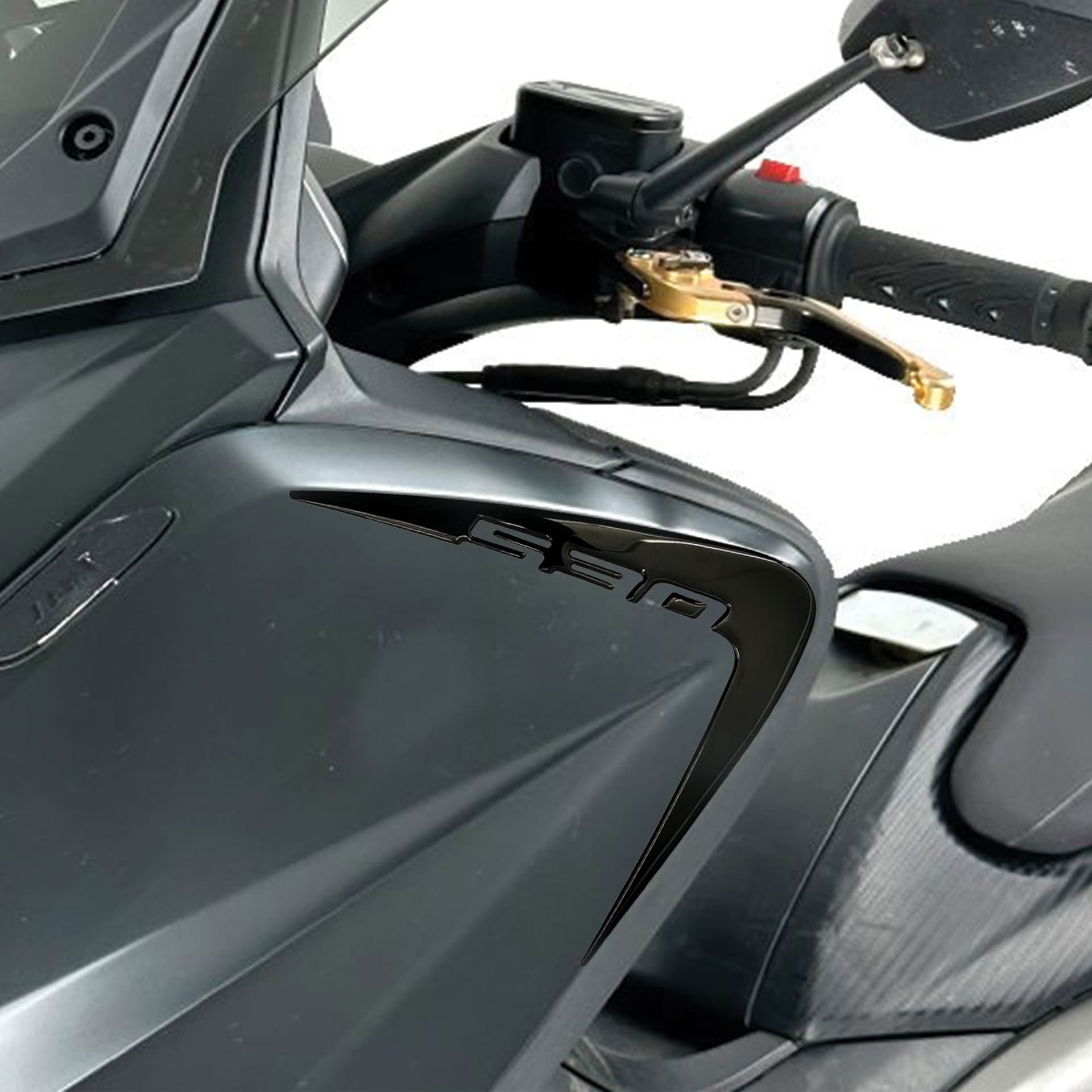 2 ADESIVI-STICKERS gel 3D PARASPIGOLI T MAX 2012-2016 compatibili per YAMAHA TMAX 530 - 13