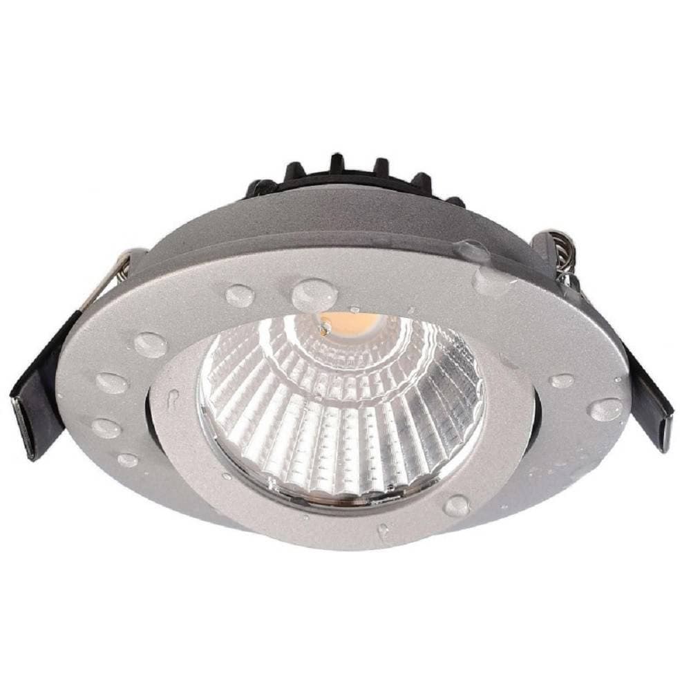 FARETTO INCASSO TONDO SLIM LUCE SOFFITTO BOX DOCCIA LED 8W ORIENTABILE DIMMERABILE - 14