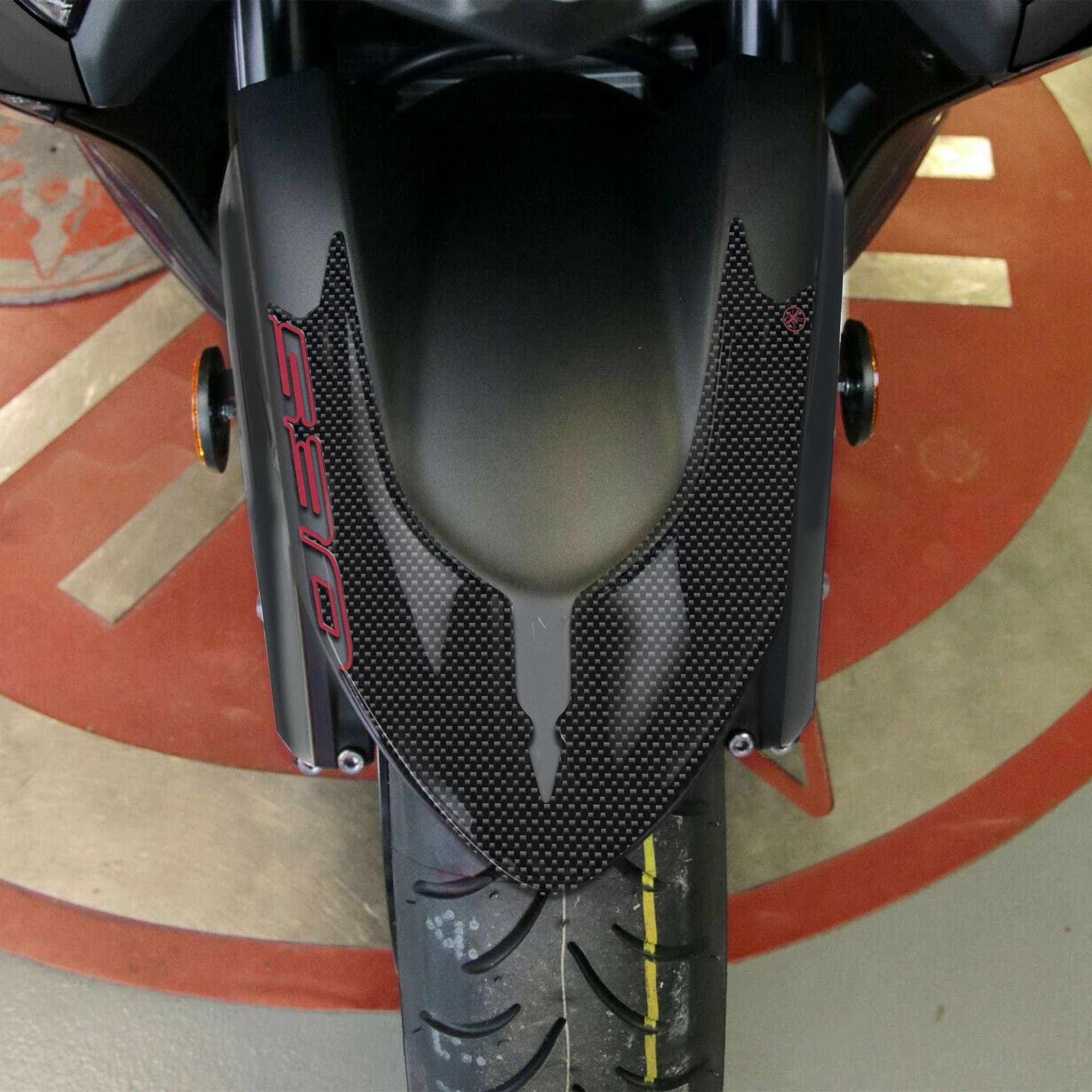 ADESIVO-STICKER 3D ergal parafango compatibile SCOOTER YAMAHA TMAX 530 2015-2016 - 6