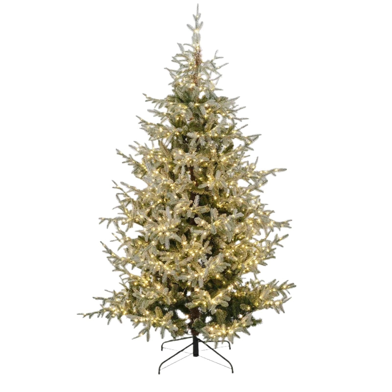 Albero di Natale innevato "Nikolai" con Micro led in PE Effetto Real Touch + PVC + Flock in Alberi di natale artificiali MagiediNatale.it - Altamura, commercioVirtuoso.it