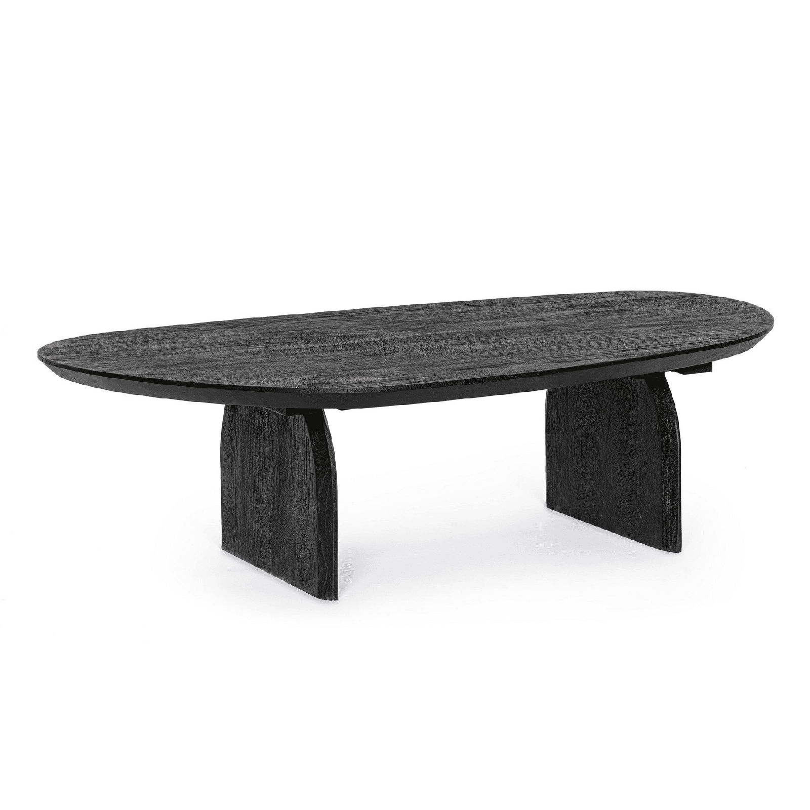 Tavolino monterrey nero, struttura in legno di mango, da assemblare, 135 x 76 cm