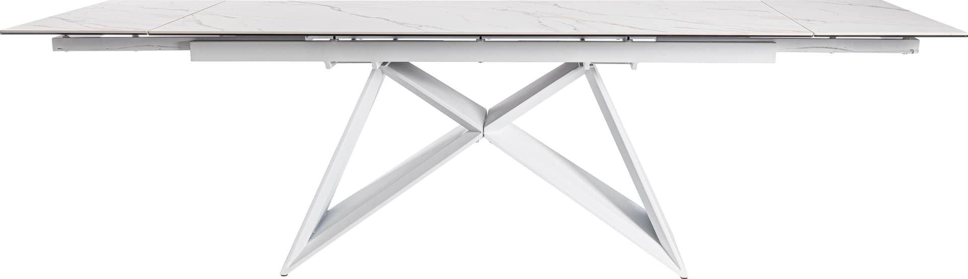 Tavolo allungabile "Aliisa" in mdf e vetro temperato 180-260x90 in Tavoli da sala da pranzo Decor Space - Altamura, commercioVirtuoso.it