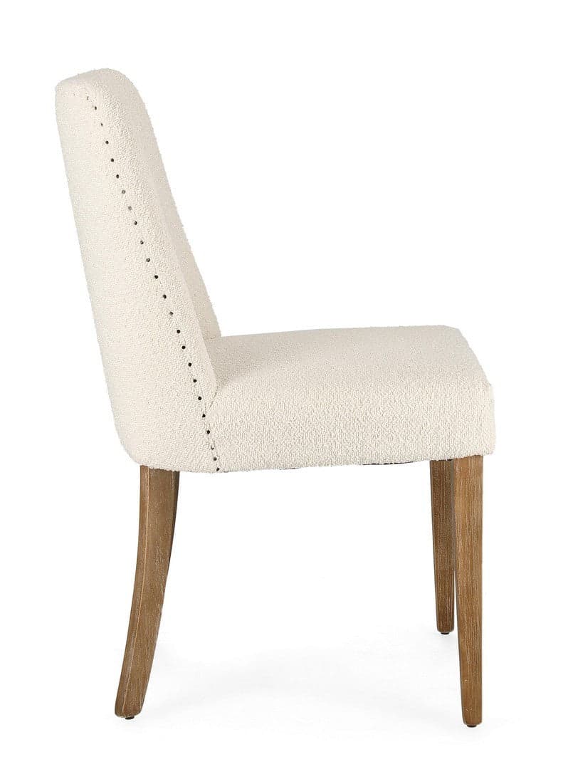 Sedia "Beatriz" con struttura in legno di quercia, per arredo interno 48 x 57 x h 88 cm in Sedie Decor Space - Altamura, commercioVirtuoso.it