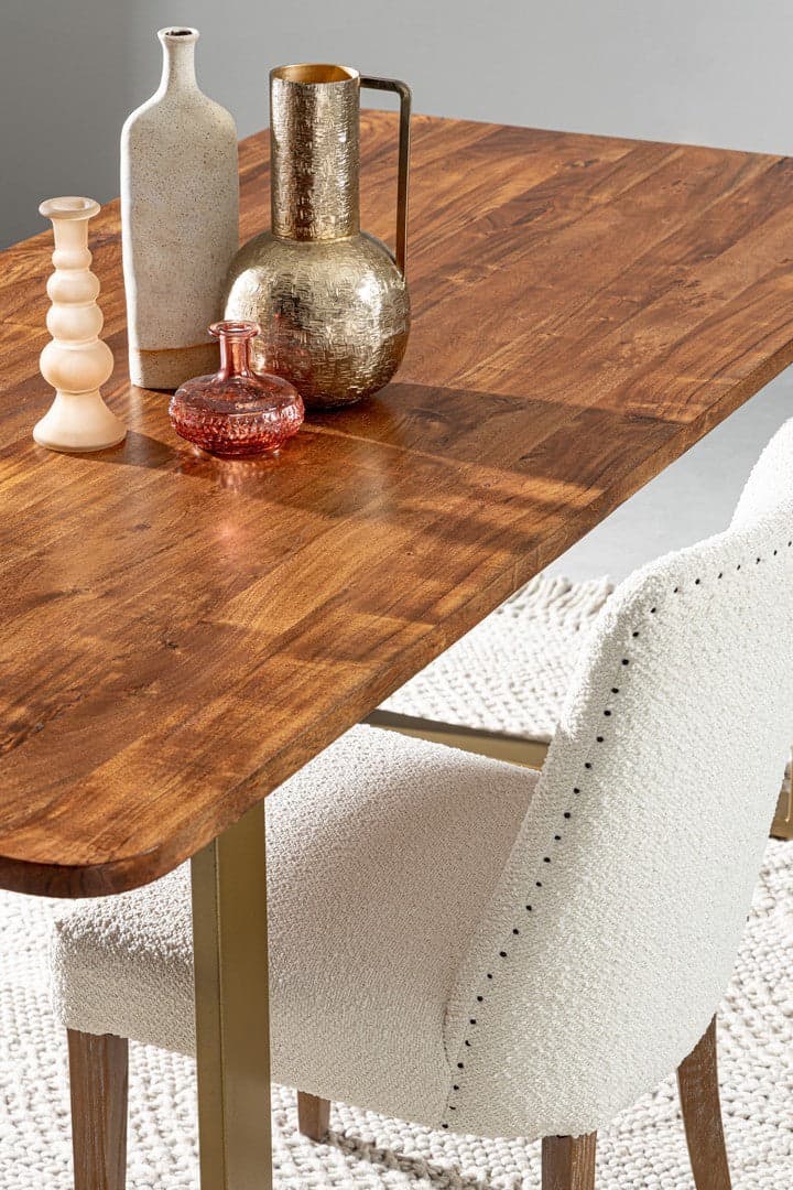 Sedia "Beatriz" con struttura in legno di quercia, per arredo interno 48 x 57 x h 88 cm in Sedie Decor Space - Altamura, commercioVirtuoso.it