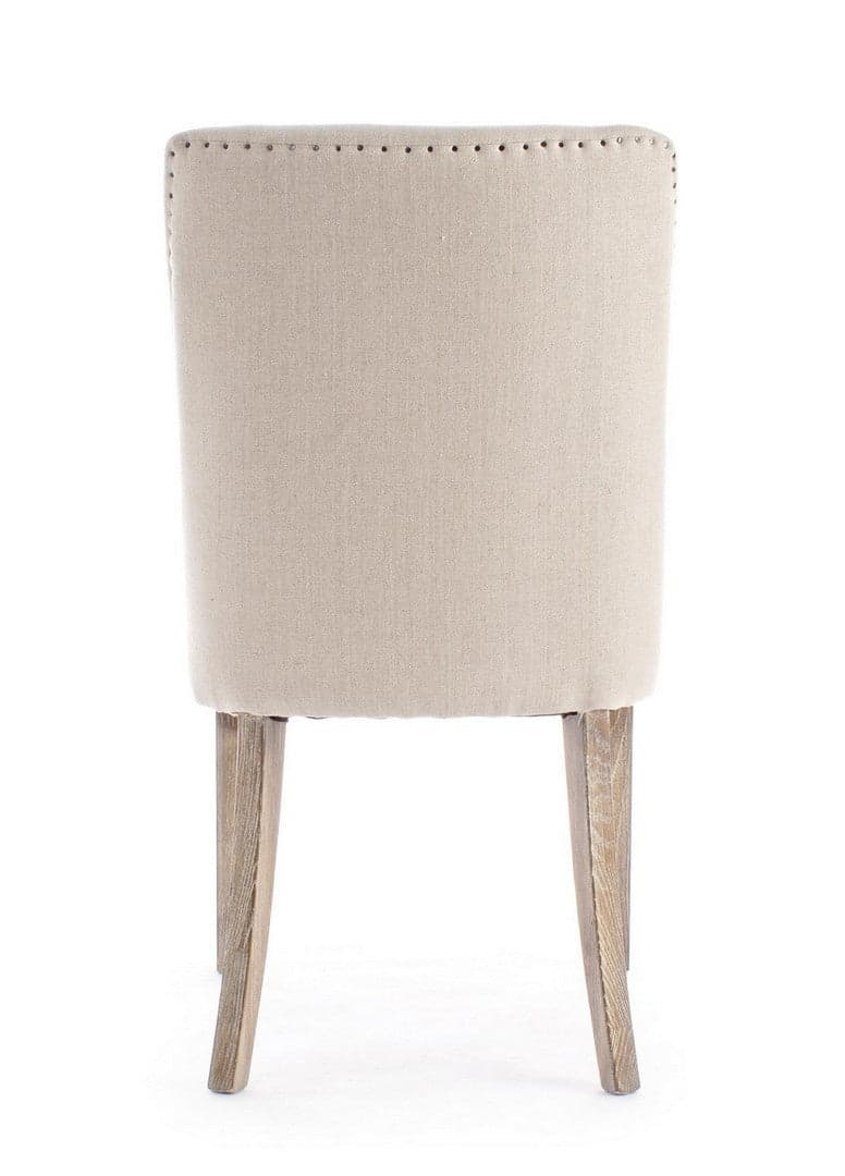 Sedia "Beatriz" con struttura in legno di quercia, per arredo interno 48 x 57 x h 88 cm - 22
