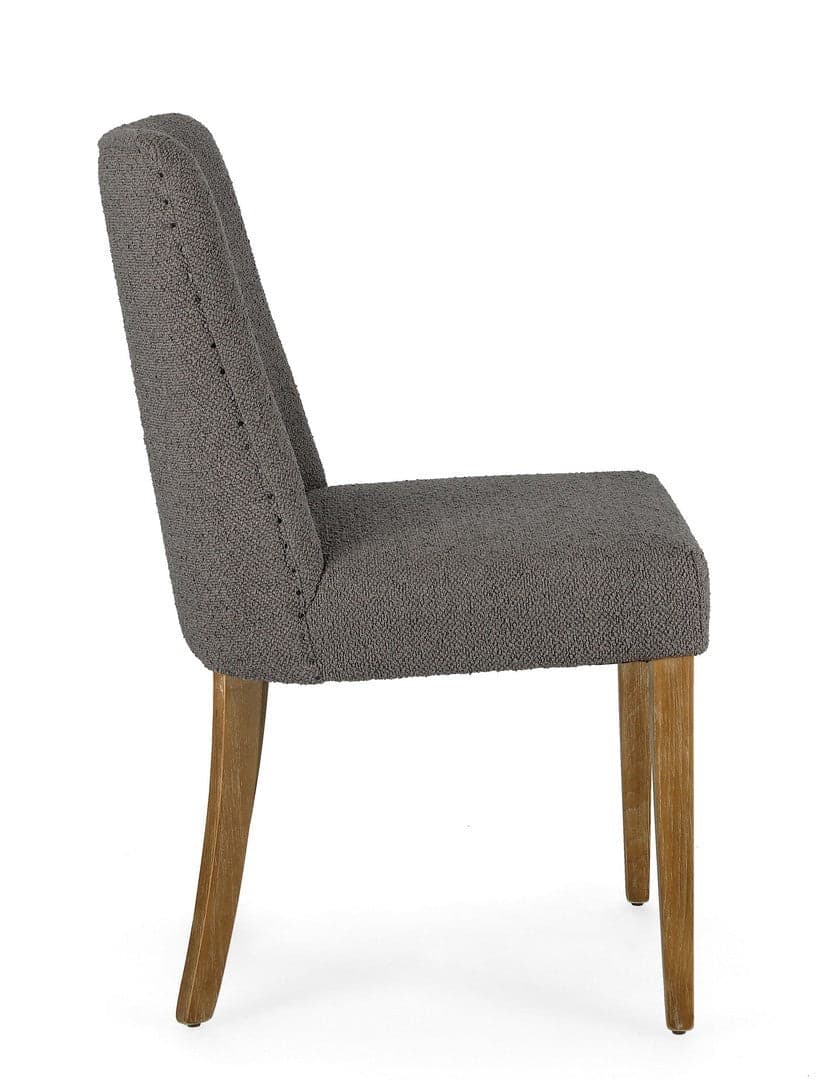 Sedia "Beatriz" con struttura in legno di quercia, per arredo interno 48 x 57 x h 88 cm in Sedie Decor Space - Altamura, commercioVirtuoso.it