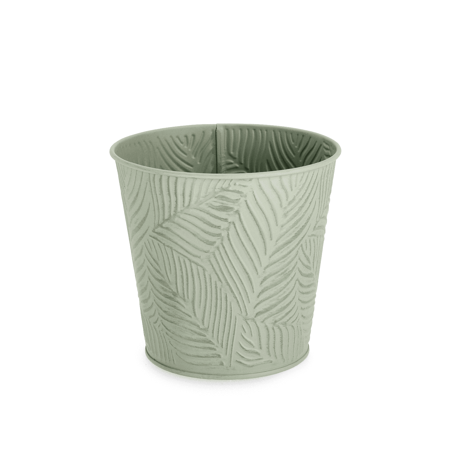Vaso benji tondo in metallo galvanizzato Ø 15,5 x h 14,7 cm in Vasi tradizionali Decor Space - Altamura, commercioVirtuoso.it
