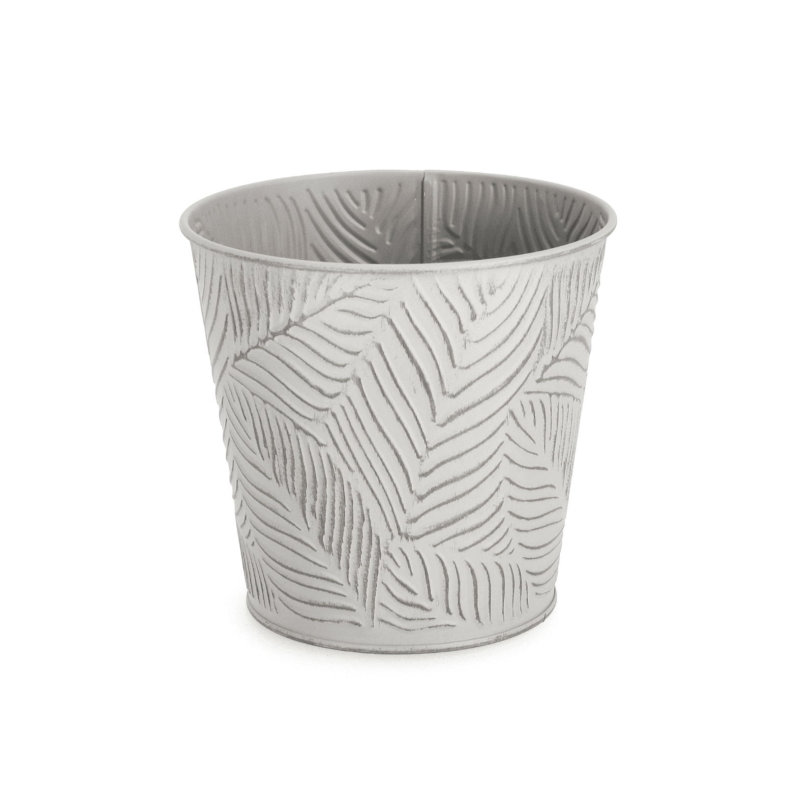Vaso benji tondo in metallo galvanizzato Ø 15,5 x h 14,7 cm in Vasi tradizionali Decor Space - Altamura, commercioVirtuoso.it