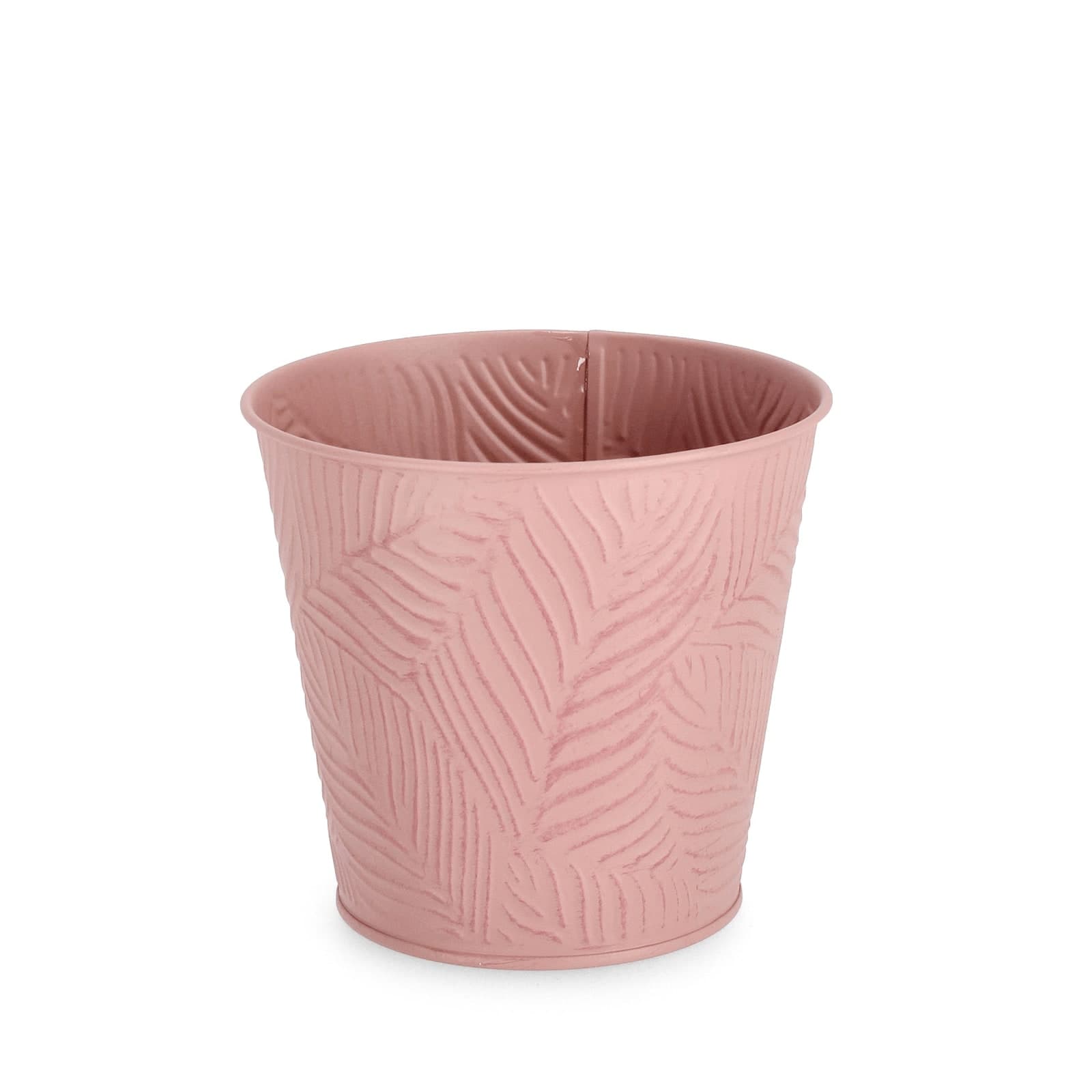 Vaso benji tondo in metallo galvanizzato Ø 15,5 x h 14,7 cm in Vasi tradizionali Decor Space - Altamura, commercioVirtuoso.it