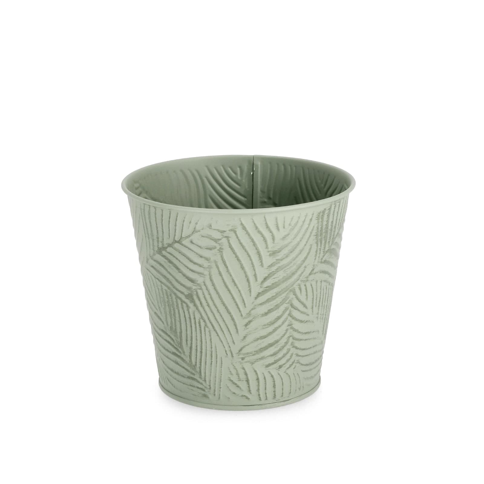Vaso benji tondo in metallo galvanizzato Ø 15,5 x h 14,7 cm in Vasi tradizionali Decor Space - Altamura, commercioVirtuoso.it