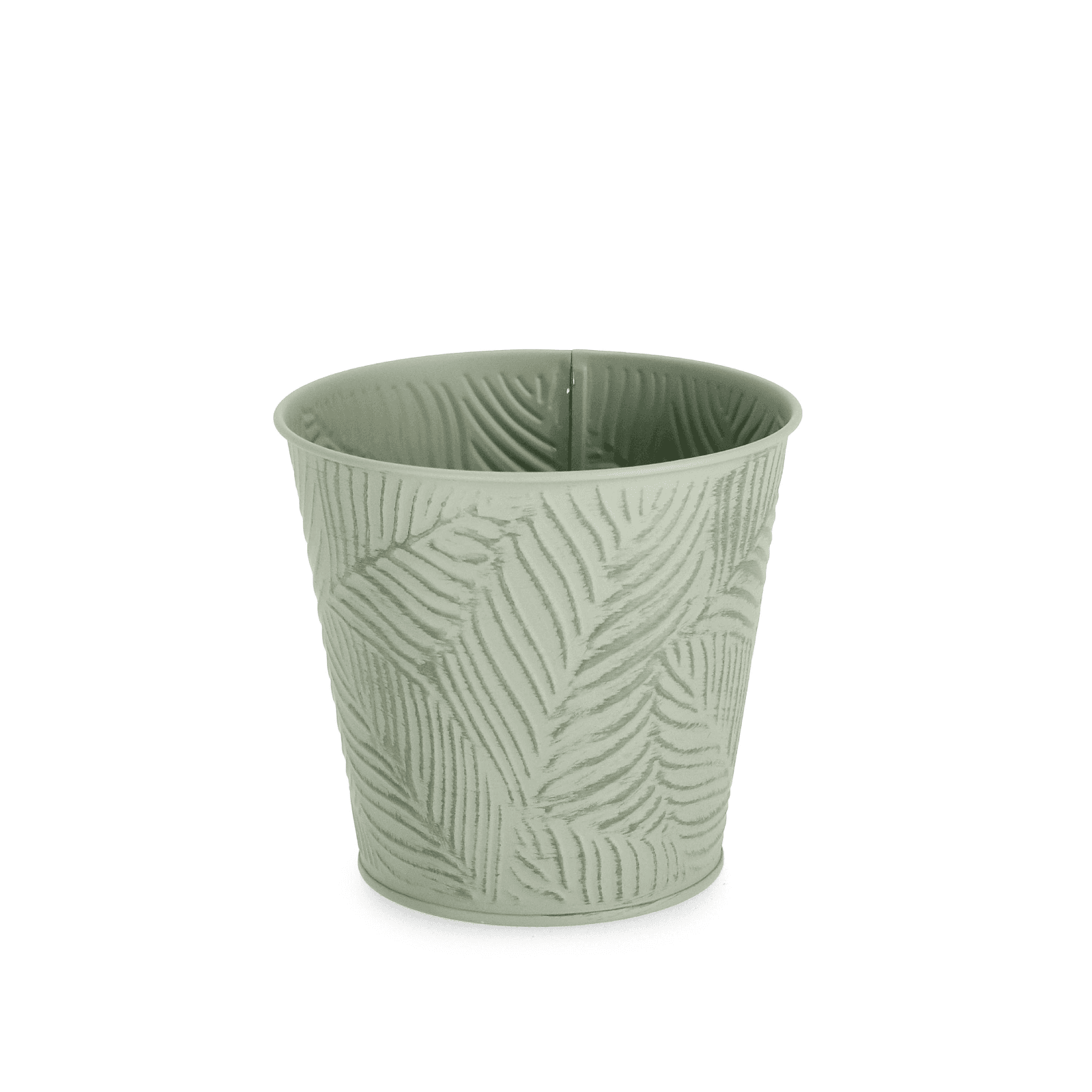 Vaso benji tondo in metallo galvanizzato Ø 15,5 x h 14,7 cm in Vasi tradizionali Decor Space - Altamura, commercioVirtuoso.it