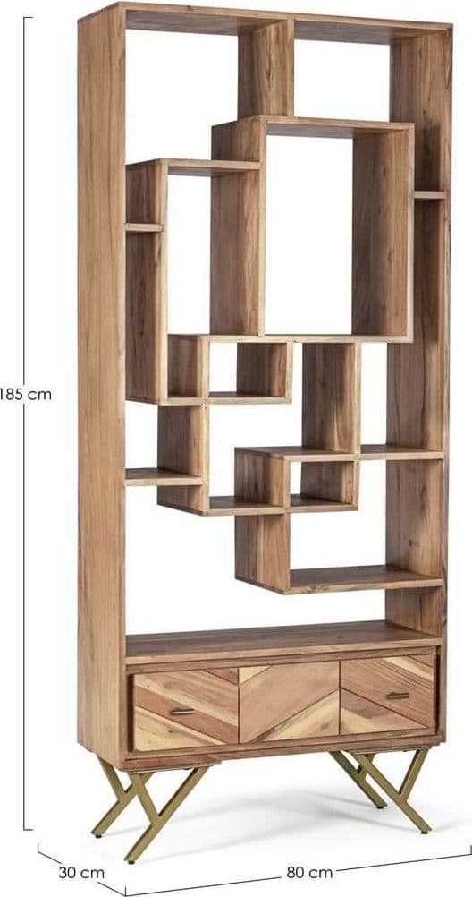 Libreria "Raida" porta oggetti, mobile per interno in Librerie Decor Space - Altamura, commercioVirtuoso.it