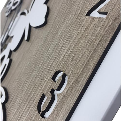Orologio in legno mdf, da parete. Personalizzabile,  misure cm. 32 x 32 e cm. 46 x 46 in Orologi da parete Decor Space - Altamura, commercioVirtuoso.it
