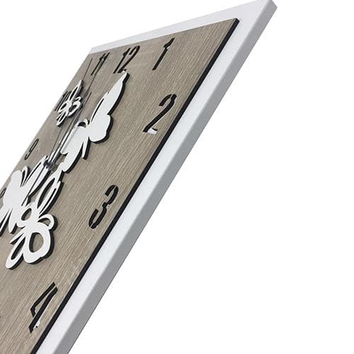 Orologio in legno mdf, da parete. Personalizzabile,  misure cm. 32 x 32 e cm. 46 x 46 in Orologi da parete Decor Space - Altamura, commercioVirtuoso.it