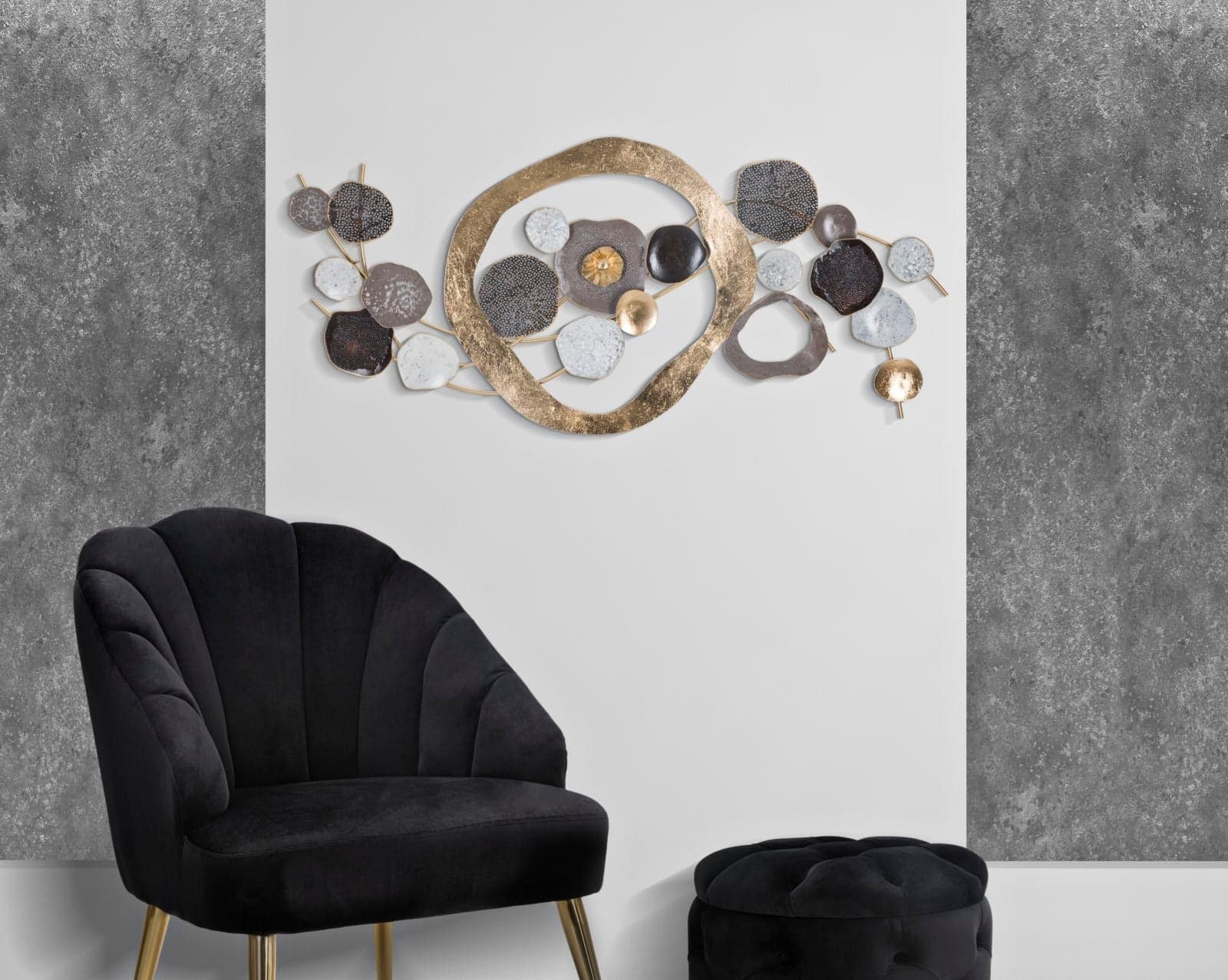 Pannello decorativo Indry struttura in ferro per decorazioni ambienti in Tavole in legno Decor Space - Altamura, commercioVirtuoso.it