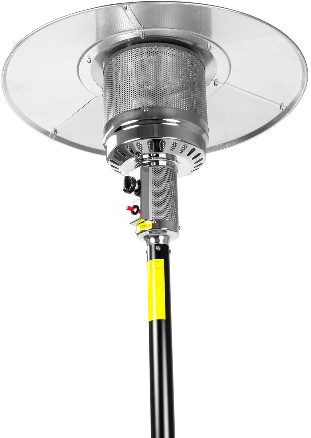 Scaldapatio stufa a fungo gas in acciaio h 221 cm 13 kw con ruote per esterno in Stufe elettriche Decor Space - Altamura, commercioVirtuoso.it