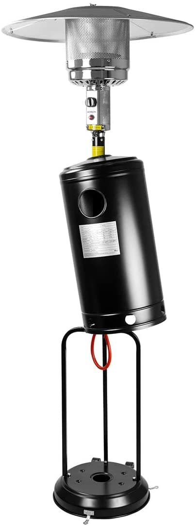 Scaldapatio stufa a fungo gas in acciaio h 221 cm 13 kw con ruote per esterno in Stufe elettriche Decor Space - Altamura, commercioVirtuoso.it
