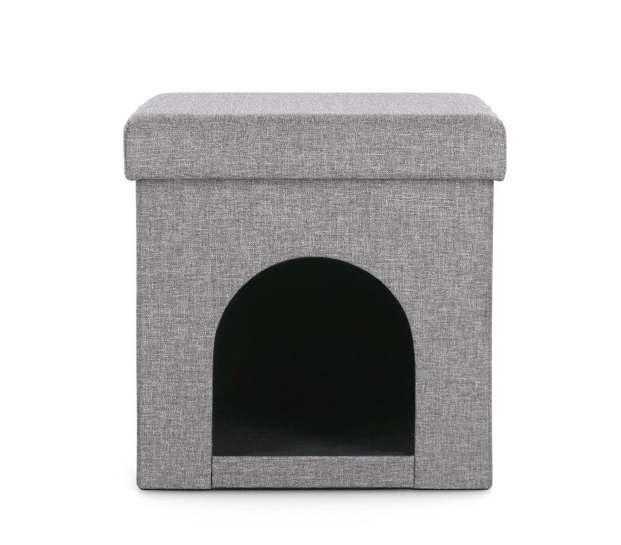 Poltrona Pouf "Leopold" per interno, con rivestimento in poliestere da 38x38x38cm in Ottomane e poggiapiedi Decor Space - Altamura, commercioVirtuoso.it