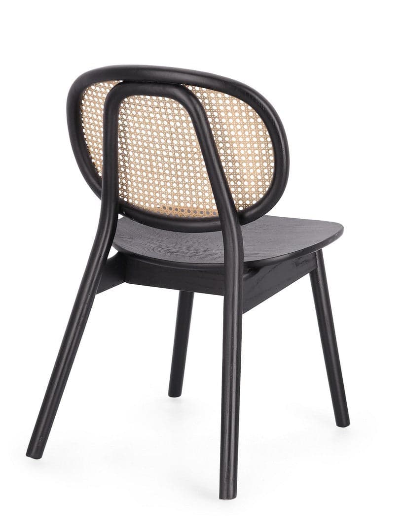 Sedia "Adolis" con struttura in legno di olmo, per arredo interno 49 x 42 x h 81 cm in Sedie Decor Space - Altamura, commercioVirtuoso.it