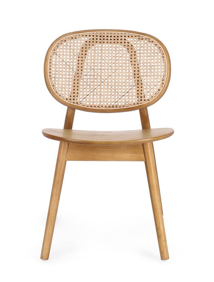 Sedia "Adolis" con struttura in legno di olmo, per arredo interno 49 x 42 x h 81 cm in Sedie Decor Space - Altamura, commercioVirtuoso.it
