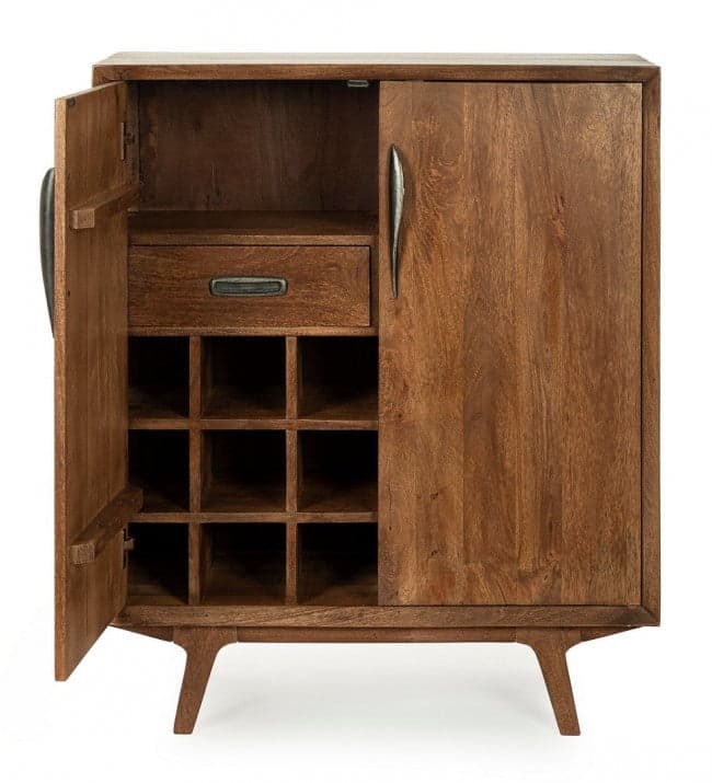 Mobile da bar "Sherman" da 2 ante in legno di mango con mensole, da 90 x 40 x 108 cm in Credenze e buffet Decor Space - Altamura, commercioVirtuoso.it