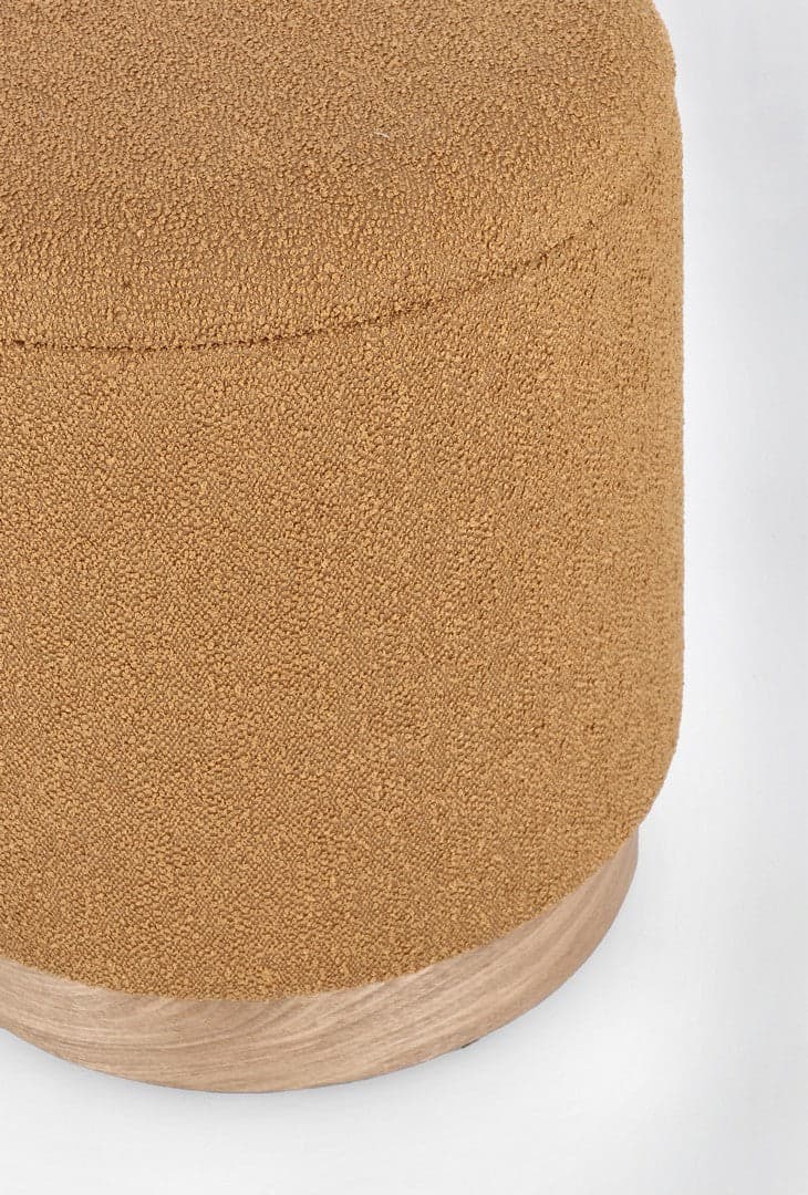 Poltrona Pouf "Zoya" per interno, con struttura In mdf e compensato Set da 2 pezzi in Ottomane e poggiapiedi Decor Space - Altamura, commercioVirtuoso.it