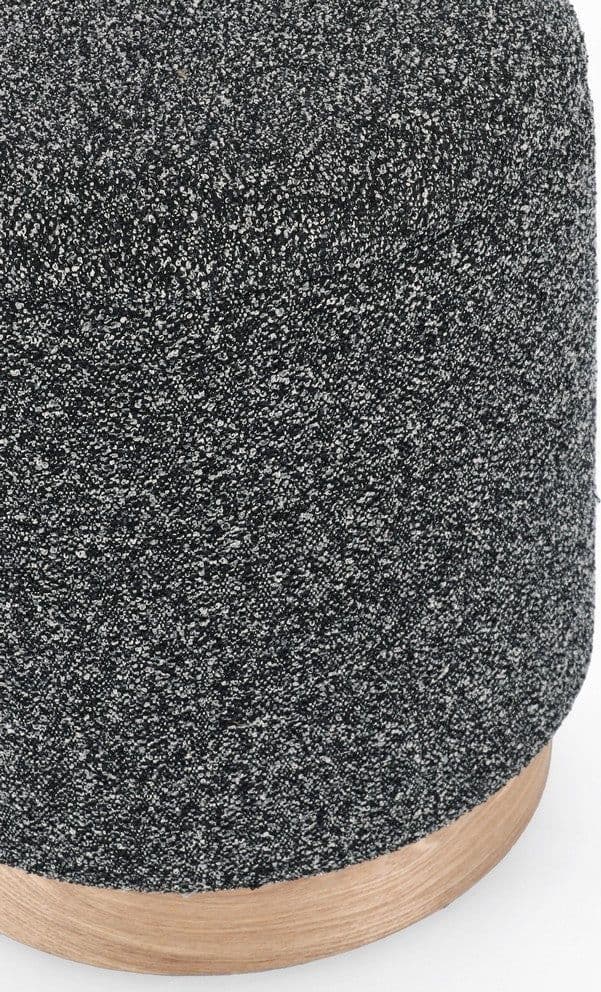 Poltrona Pouf "Zoya" per interno, con struttura In mdf e compensato Set da 2 pezzi in Ottomane e poggiapiedi Decor Space - Altamura, commercioVirtuoso.it