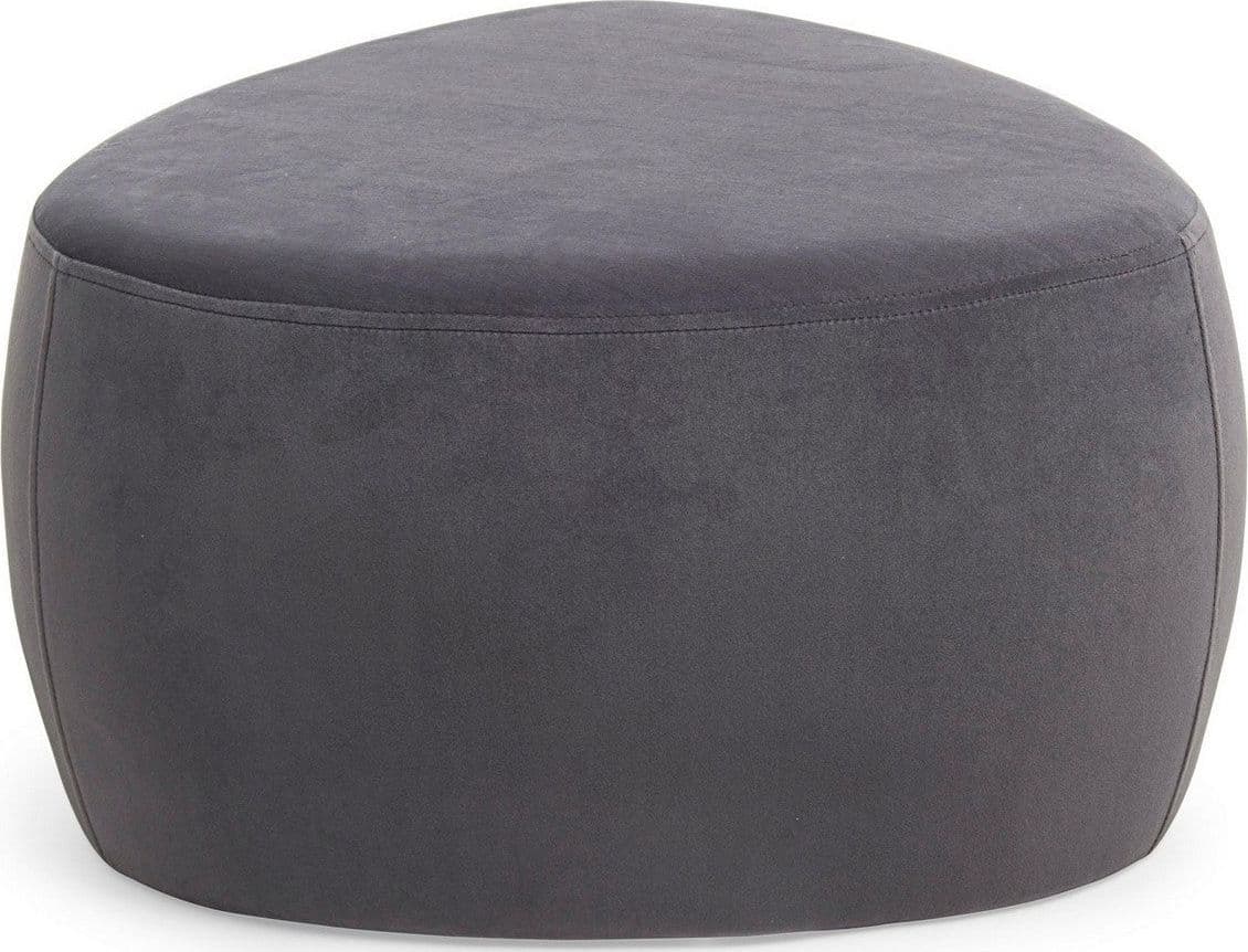 Poltrona Pouf "Stone" per interno, con struttura in mdf e compensato da 63x63x33 cm in Ottomane e poggiapiedi Decor Space - Altamura, commercioVirtuoso.it