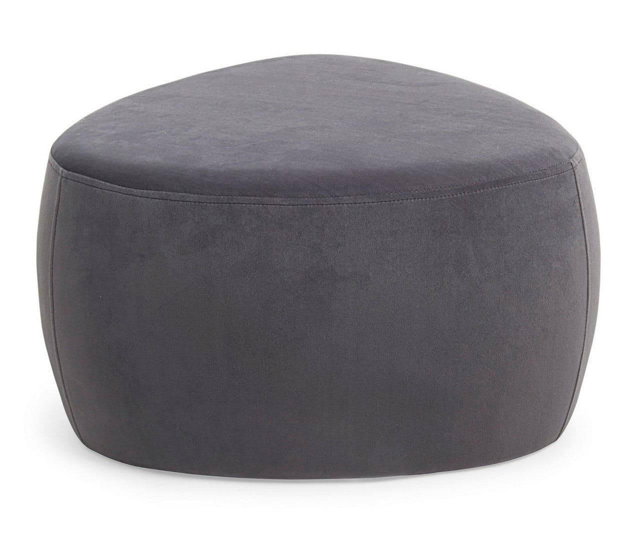 Poltrona Pouf "Stone" per interno, con struttura in mdf e compensato da 63x63x33 cm in Ottomane e poggiapiedi Decor Space - Altamura, commercioVirtuoso.it