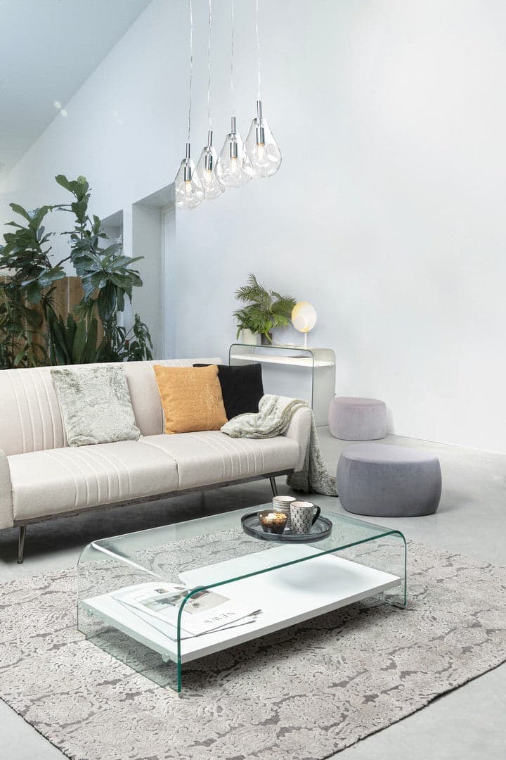 Poltrona Pouf "Stone" per interno, con struttura in mdf e compensato da 63x63x33 cm in Ottomane e poggiapiedi Decor Space - Altamura, commercioVirtuoso.it