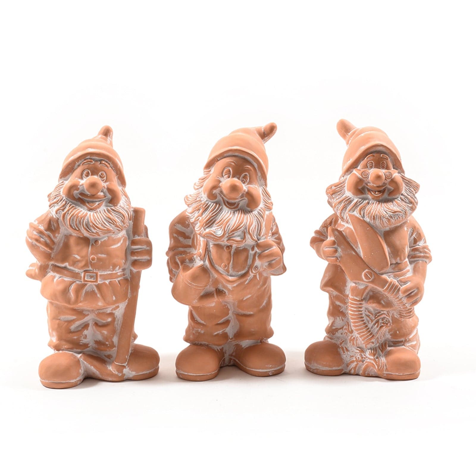 Nano da giardino per esterno in terracotta statua gnomo simpatico h 32 cm in Statue Decor Space - Altamura, commercioVirtuoso.it