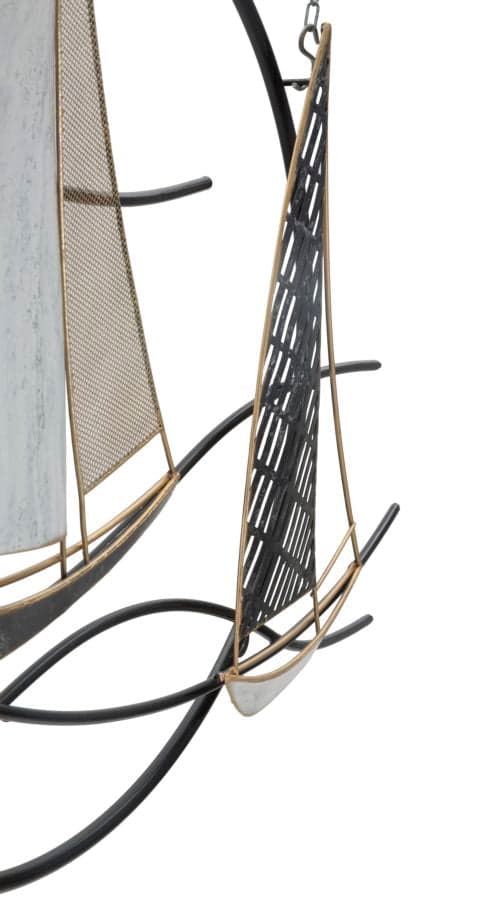 Pannello decorativo barche a vela in ferro per decorazioni ambienti in Sculture a parete Decor Space - Altamura, commercioVirtuoso.it
