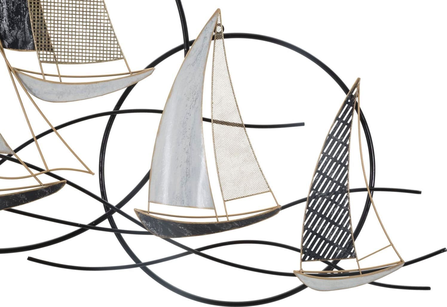 Pannello decorativo barche a vela in ferro per decorazioni ambienti in Sculture a parete Decor Space - Altamura, commercioVirtuoso.it