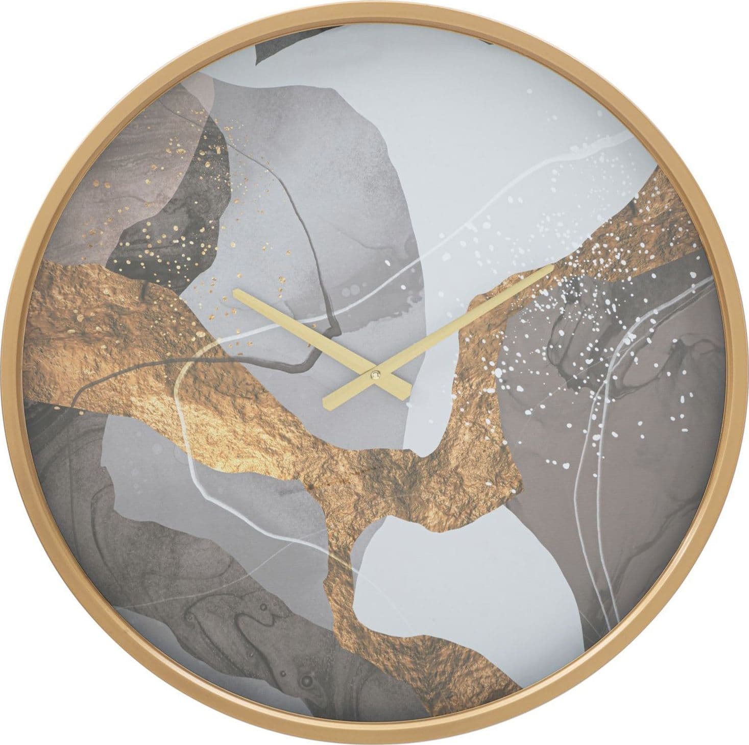 Orologio da parete in ferro, legno MDF e vetro per salotto e cucina in Orologi da parete Decor Space - Altamura, commercioVirtuoso.it