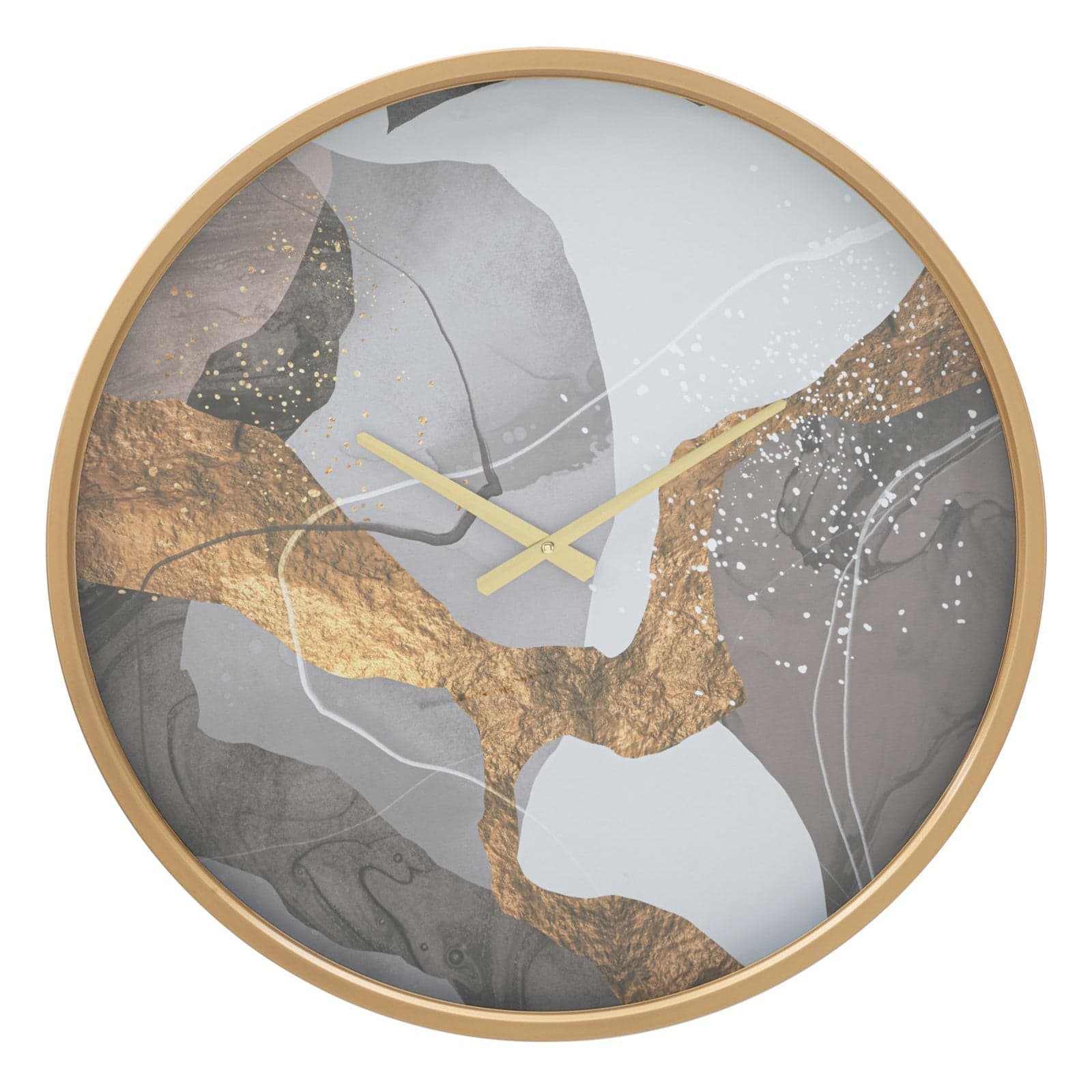 Orologio da parete in ferro, legno MDF e vetro per salotto e cucina in Orologi da parete Decor Space - Altamura, commercioVirtuoso.it