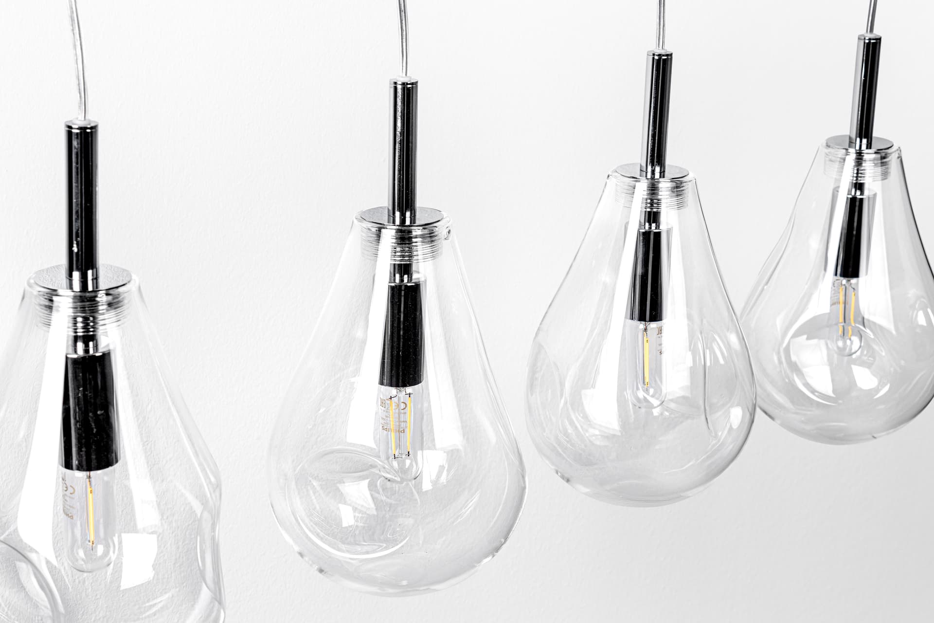 Lampadario "Reflect" in acciaio e vetro in Lampade a sospensione Decor Space - Altamura, commercioVirtuoso.it