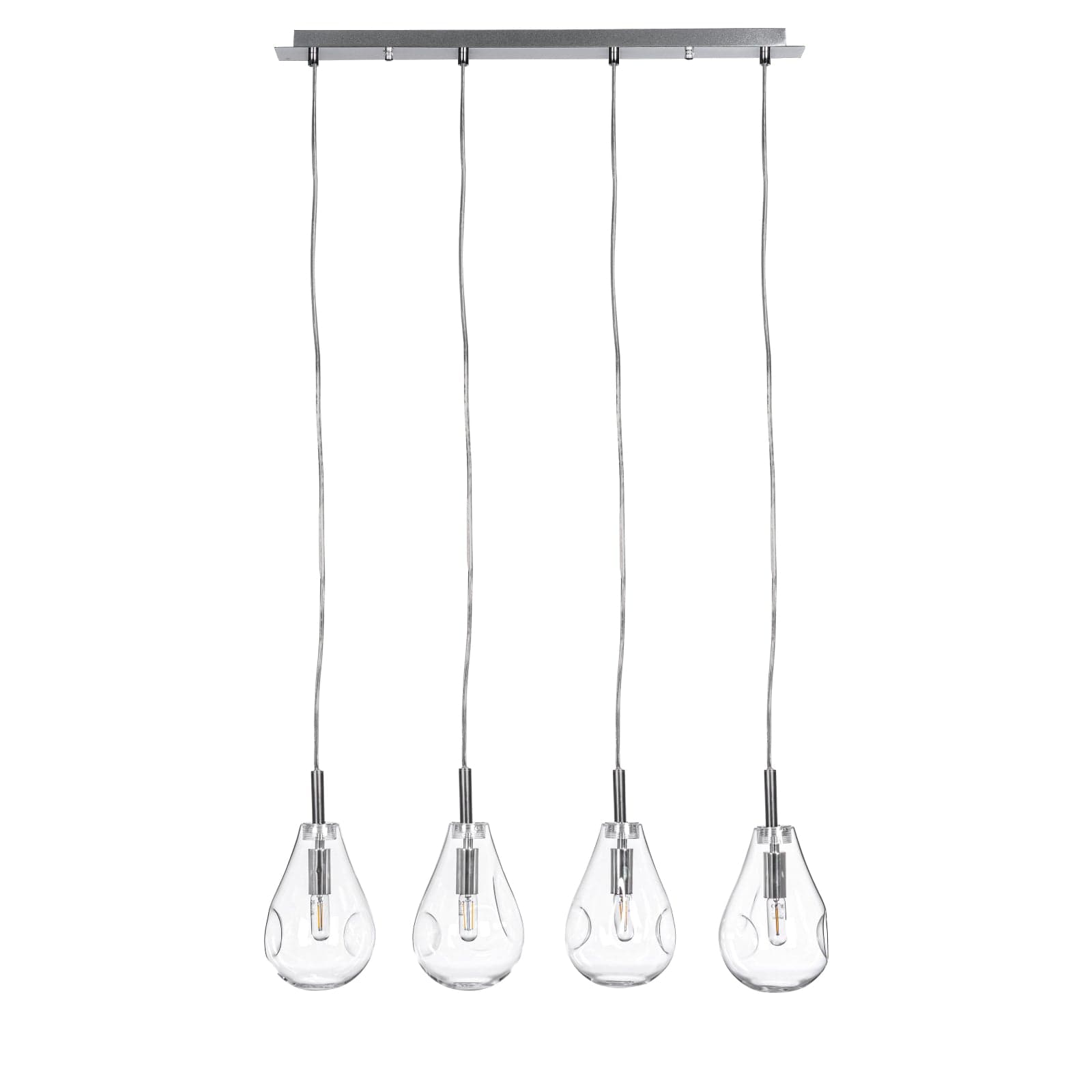 Lampadario "Reflect" in acciaio e vetro in Lampade a sospensione Decor Space - Altamura, commercioVirtuoso.it