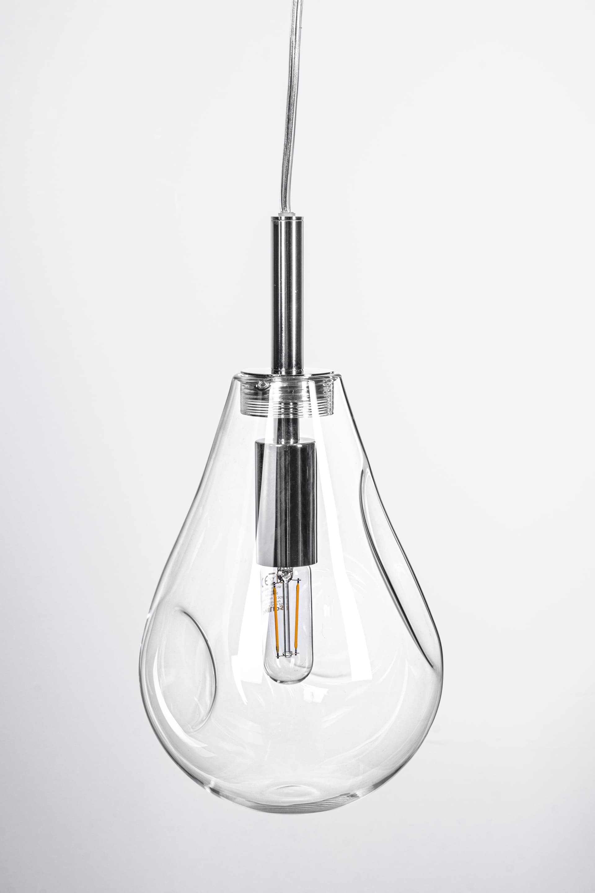 Lampadario "Reflect" in acciaio e vetro in Lampade a sospensione Decor Space - Altamura, commercioVirtuoso.it