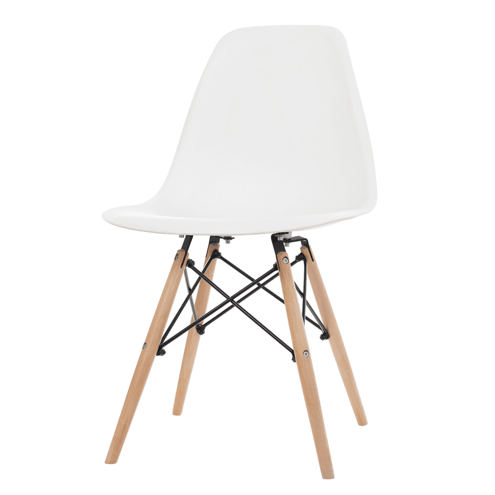 Sedia in Polipropilene Scandinavia con gambe in legno da interno in Sedie Decor Space - Altamura, commercioVirtuoso.it