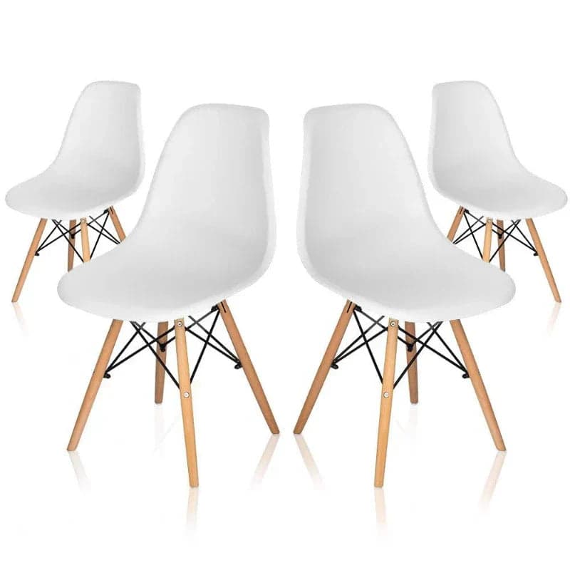 Sedia in Polipropilene Scandinavia con gambe in legno da interno in Sedie Decor Space - Altamura, commercioVirtuoso.it