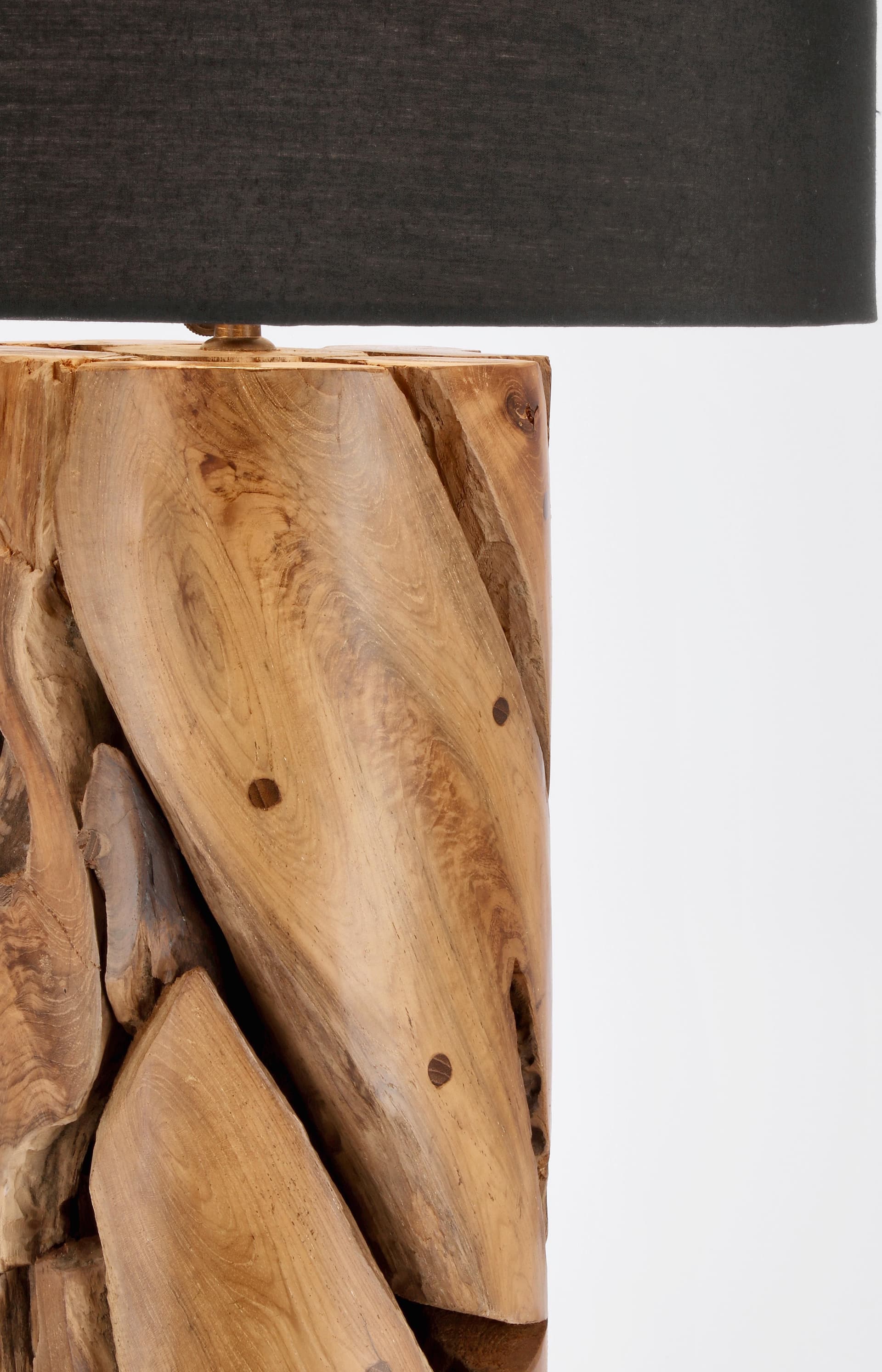 Lampada a Piantana Arwood in legno di teak riciclato h 145 cm in Lampade da terra Decor Space - Altamura, commercioVirtuoso.it