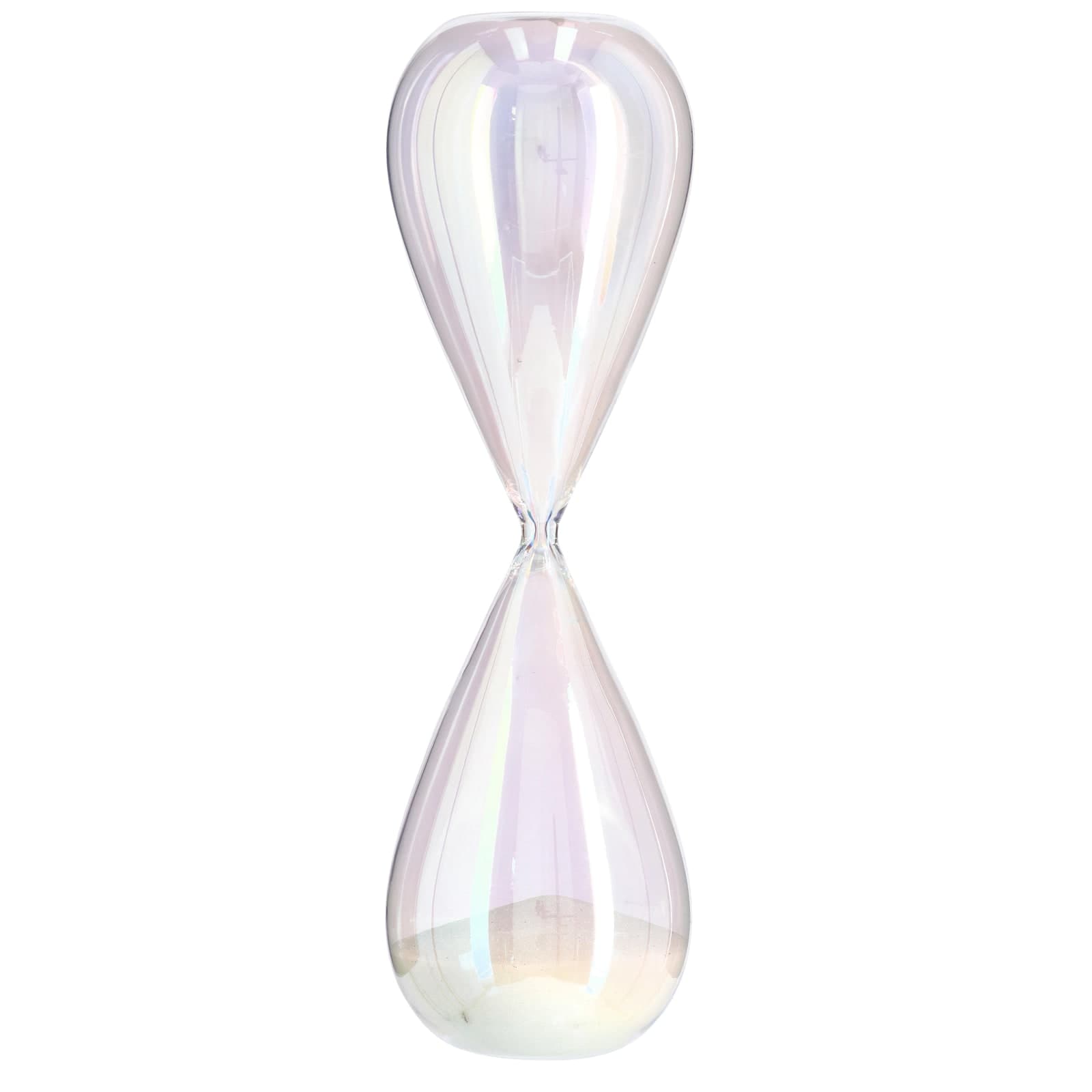 Clessidra kronos Iridescente realizzata in vetro decorazione da interno - 6